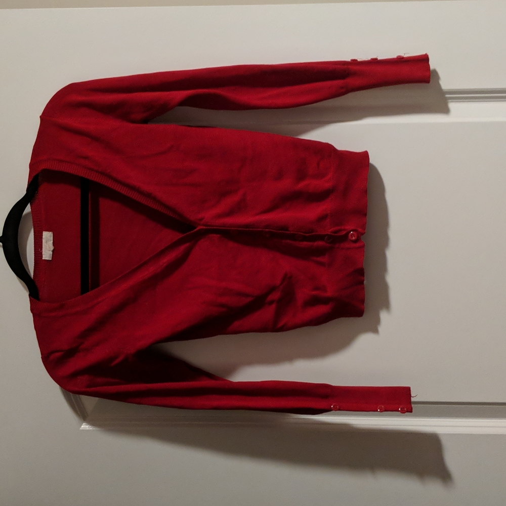Ambiance Red Cardigan
